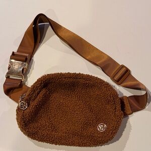 Steve Madden Brown Sherpa Belt Bag